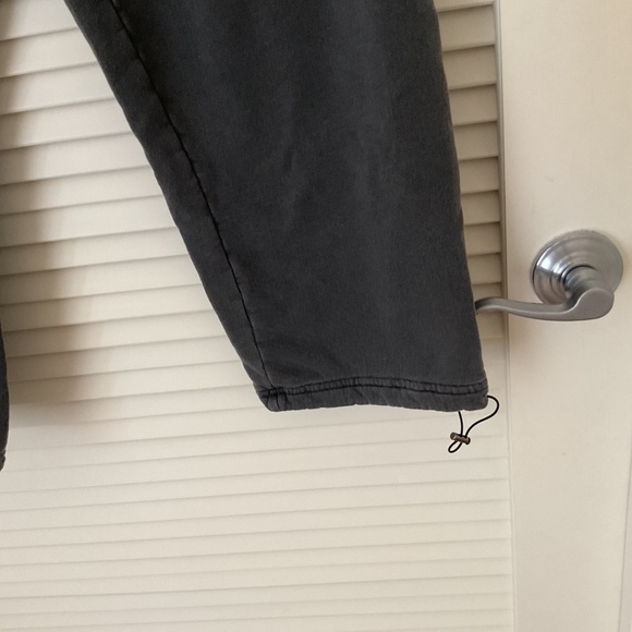 Joah Brown Washed Black French Terry Jogger - Picture 4 of 7